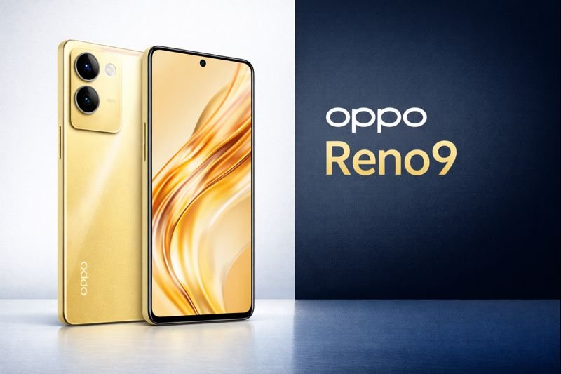 Oppo Reno9 smartphone with AMOLED display and 108MP camera