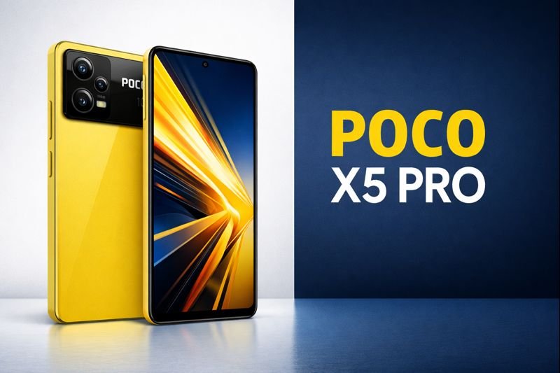 Poco X5 Pro smartphone featuring 120Hz AMOLED display and fast charging