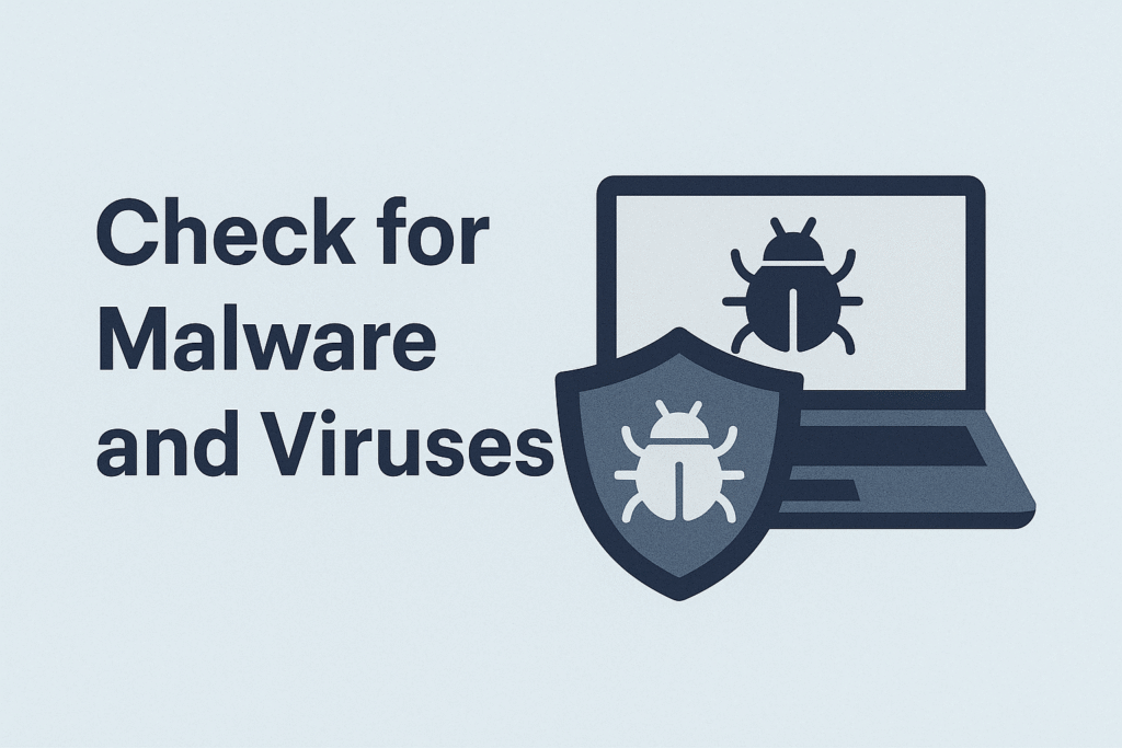 Check for Malware and Viruses How to Speed Up Your Computer in 5 Easy Steps