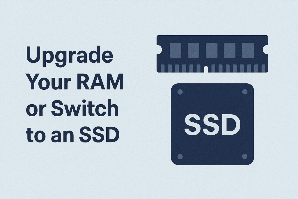 Upgrade Your RAM or Switch to an SSD How to Speed Up Your Computer in 5 Easy Steps