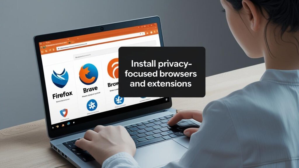 Install Privacy-Focused Browsers and Extensions