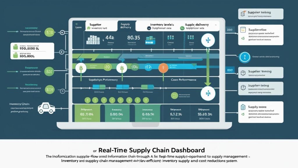 Warehouse managers using digital tools to monitor inventory levels and streamline supply chain operations.