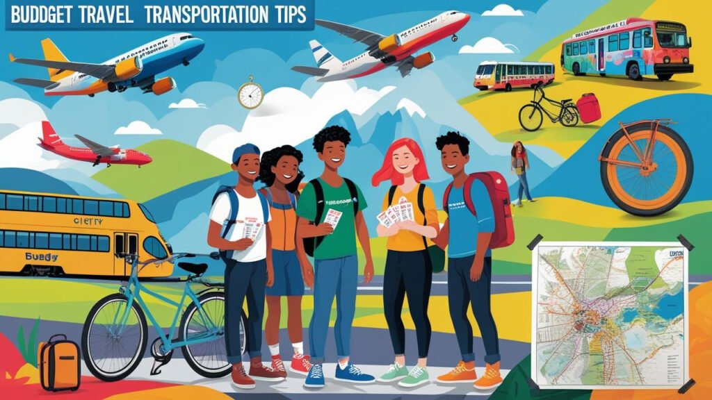 Traveler saving money on transportation by taking a local bus in a budget-friendly destination