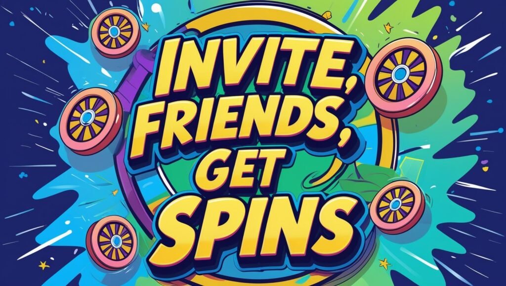Coin Master in-game screen showing the option to invite friends for free spin rewards