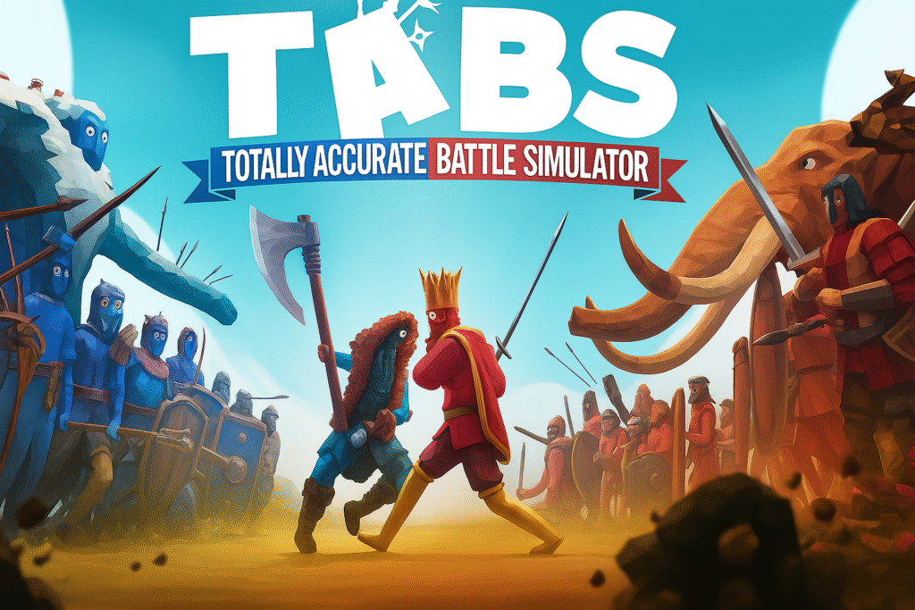 Wobbly ragdoll warriors clashing in chaotic and humorous battles on colorful battlefields.