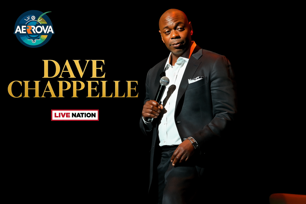 Dave Chappelle performing his 2025 Netflix stand-up special Uncancellable on stage